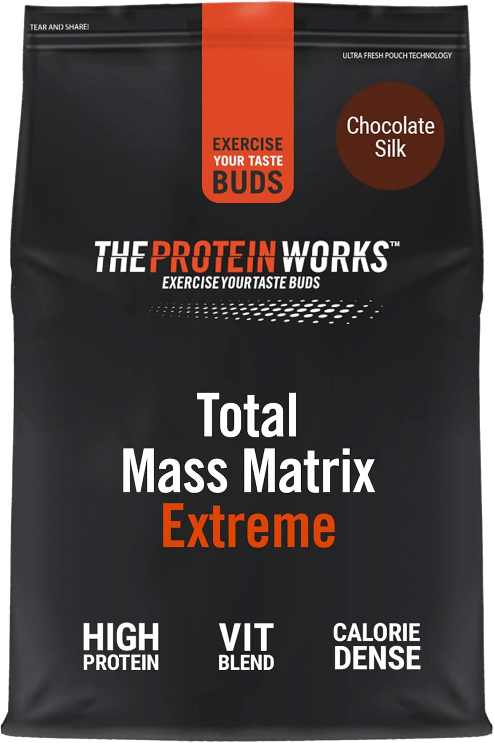 The Protein Works Total Mass Matrix Extreme Protein Powder Mass Gainer High Calorie Weight Gainer With Glutamine Creatine Vitamins Chocolate Silk 1 325 Kg Amazon Co Uk Health Personal Care