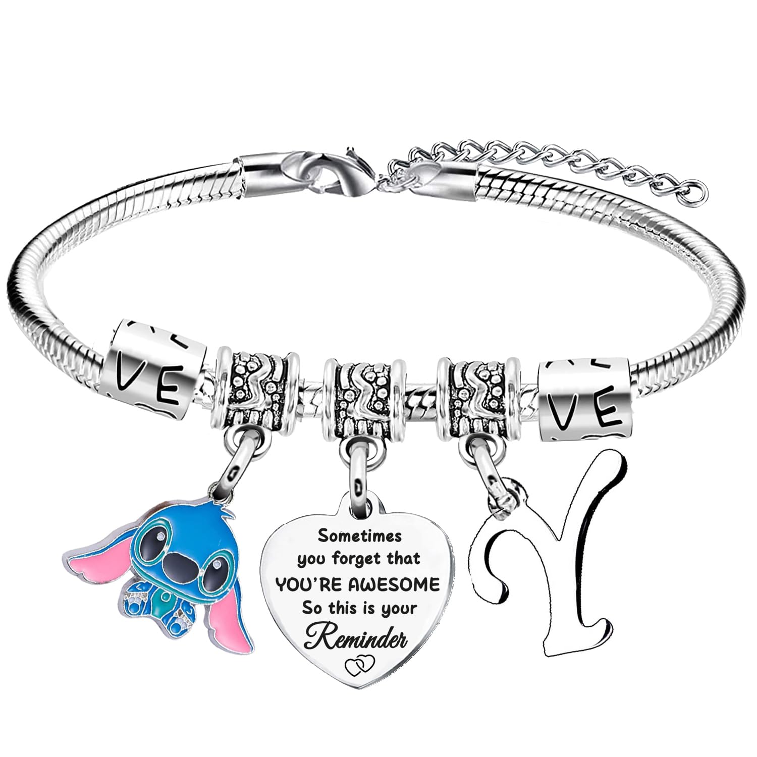 Waeceip Stitch Bracelet with Initial Letter, Gifts