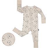 LittleHippo 2-Way Zipper Onesie Romper, Soft Spandex & Viscose from Bamboo One Piece Pajamas, Newborn, Baby Boys & Girls