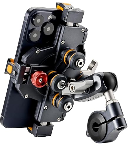 Amazon.com: Kaedear Motorcycle Phone Mount, Aluminum, Premium