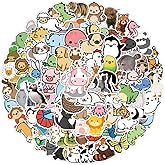 Animal Stickers Pack,105PCS Cute Animal Stickers, Water Bottle Stickers,Waterproof Vinyl Stickers for,Laptop,Skateboard,Phone,Guitar,Cars,Bumper,Scrapbook