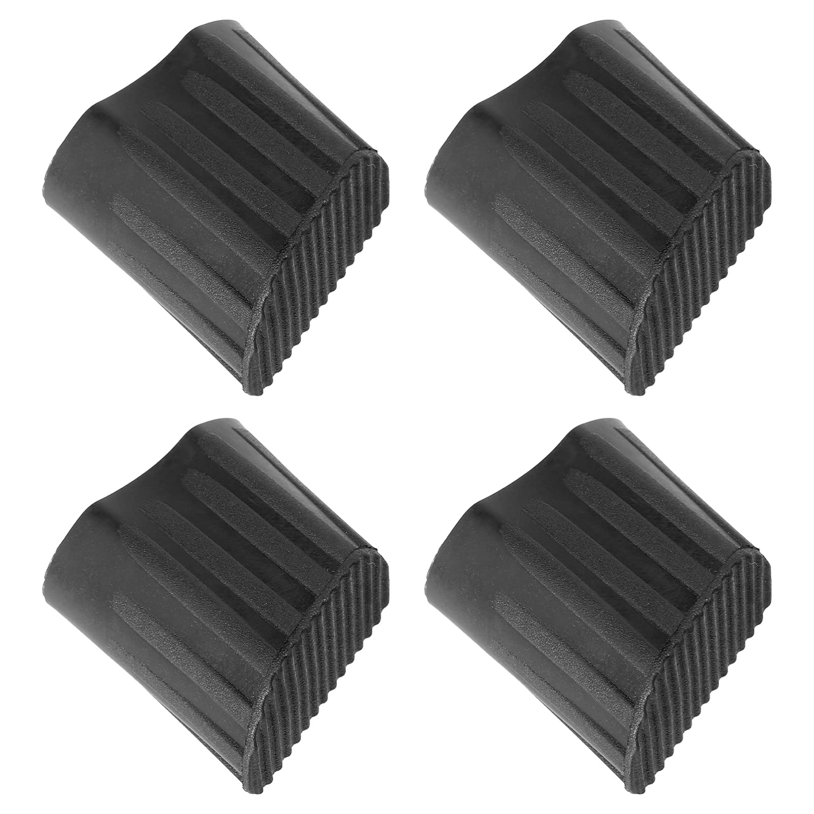 DOITOOL 4pcs Ladder Non Slip Feet Mat Ladder Feet Rubber Replacement Step Ladder Feet Foot Mat Shoe Kit Foot Pads Extension Ladder Cover Ladder Parts Accessories 5x4. 5cm