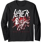 Slayer Hell Awaits Graphic Demons Long Sleeve T-Shirt