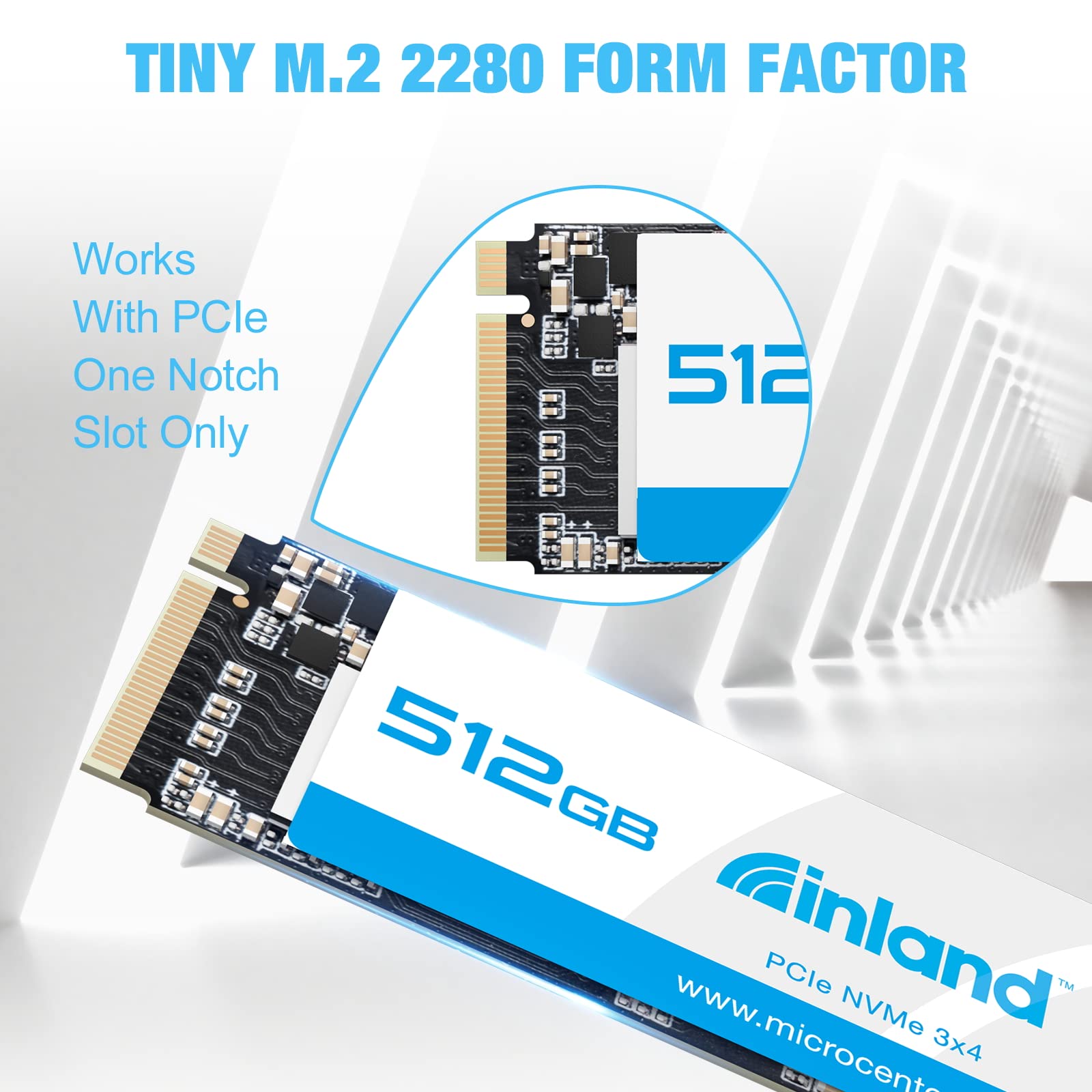 INLAND TN320 512GB NVMe M.2 PCIe Gen3x4 2280 Internal Solid State Drive SSD - Up to 2000 MB/s, 3D NAND, Storage and Memory for Laptop & PC Desktop