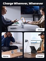 UGREEN 65W GaN USB C Charger 4-Port Foldable Fast Plug iPhone iPad MacBook view 6