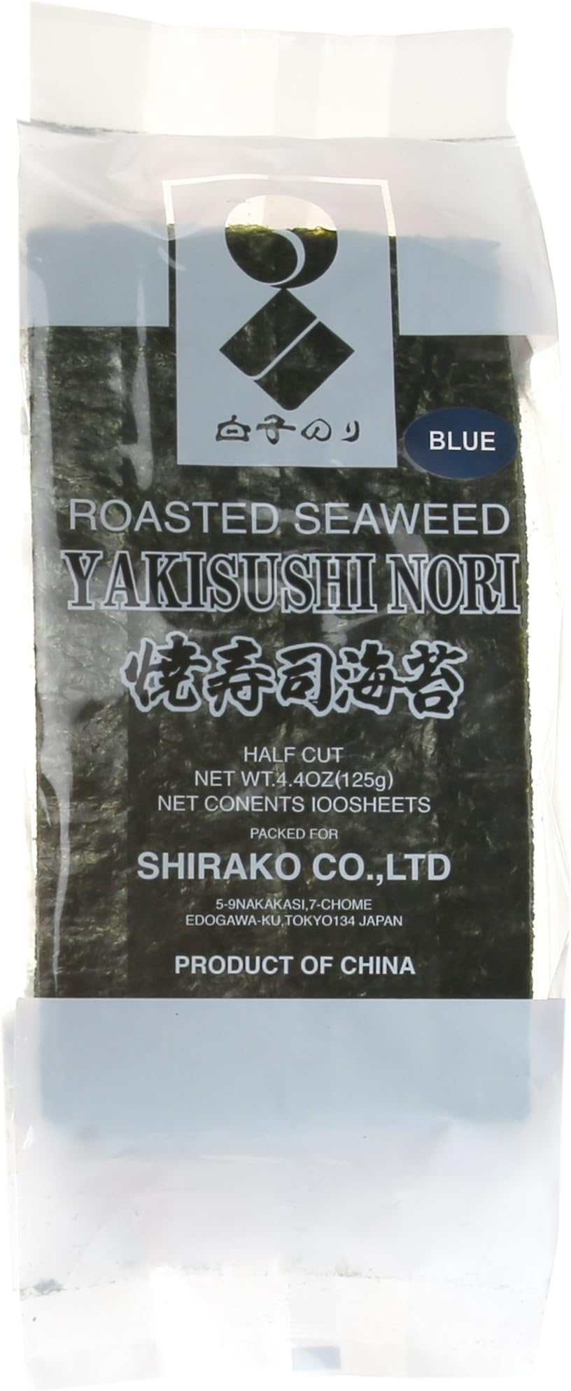 Shirako Yakinori New, Blue Half Sheets, 100 Count