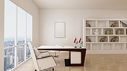 Hungary Hungarian Small Mini Desk Flag Set
