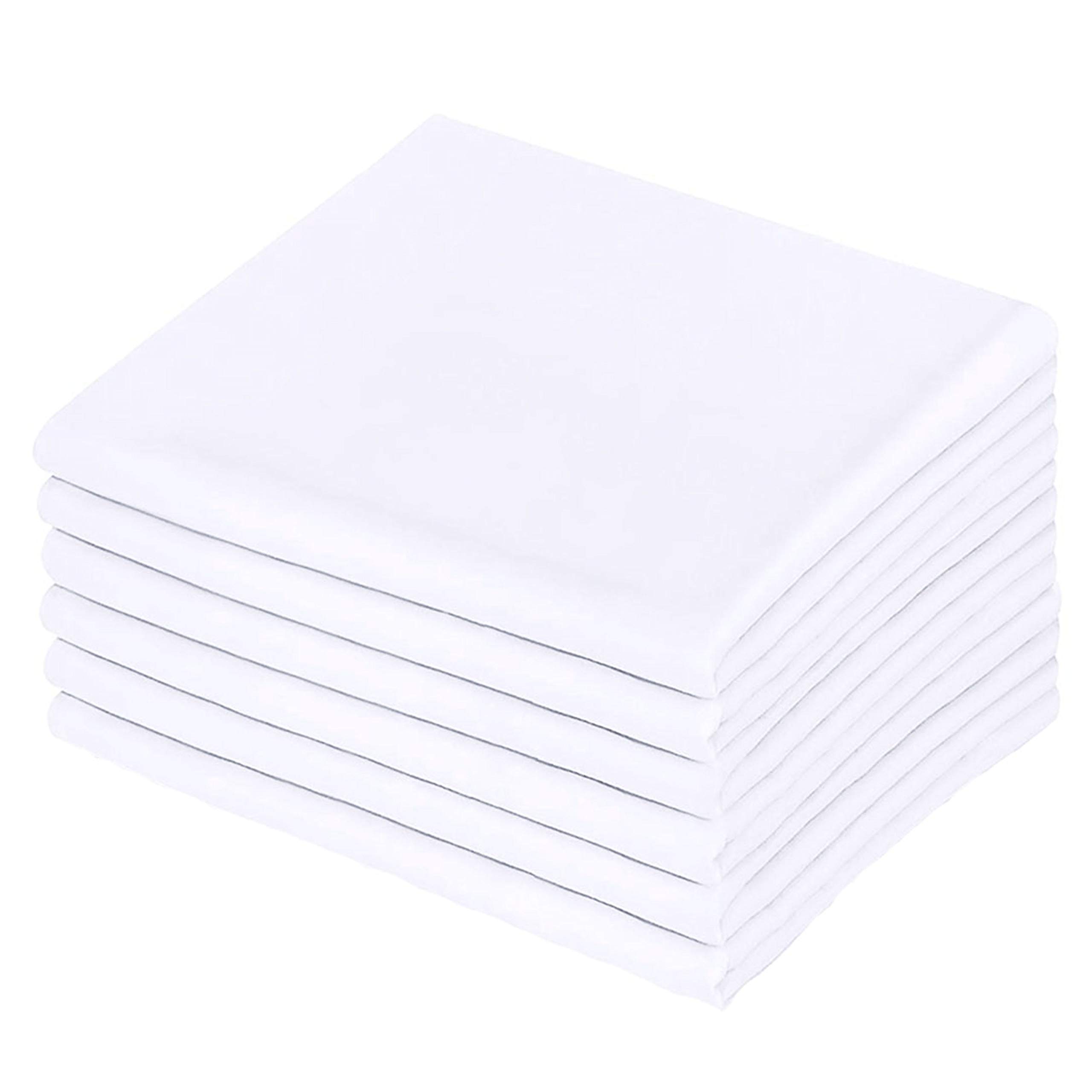 Photo 1 of Premium White Pillowcases 6 Pack, Standard Queen Size, Soft Brushed 1800 Thread Count Microfiber, Allergies Free, Wrinkle Resistant, Tailoring Iron, 0.5 Dozen Bulk Pillowcases Set