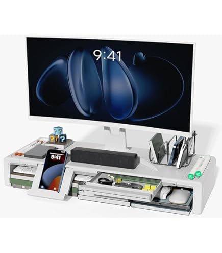 3M Soporte Ajustable Para Monitor Con Concentrador USB De 4 Puertos