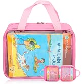 Carrying Case for Leapfrog LeapReader Reading and Writing System Leapfrog LeapReader,Portable Storage Bag with Handle (Pink)