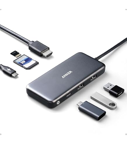 Amazon.com: Anker 341 USB-C Hub (7-in-1) with 100W USB-C Charger