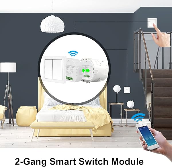 Montloxs Zigbee Mdulo de Interruptor Inteligente ZigBee RF de 2 Bandas con AppControl Remoto por Voz Temporizador de programacinDispositivo compartido Mini Smart Home OnOff Controller