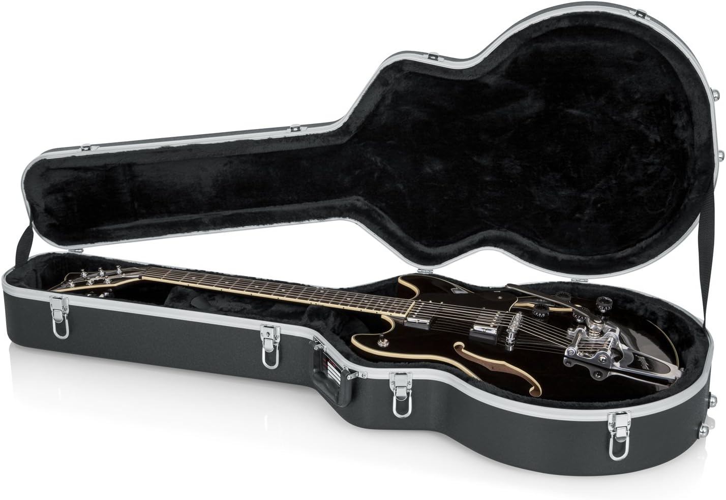 Gator GC-335 Deluxe Molded Case For Semi-Hollow Guitars, Black, Geben Sie Gibson 335 ein - Image 3