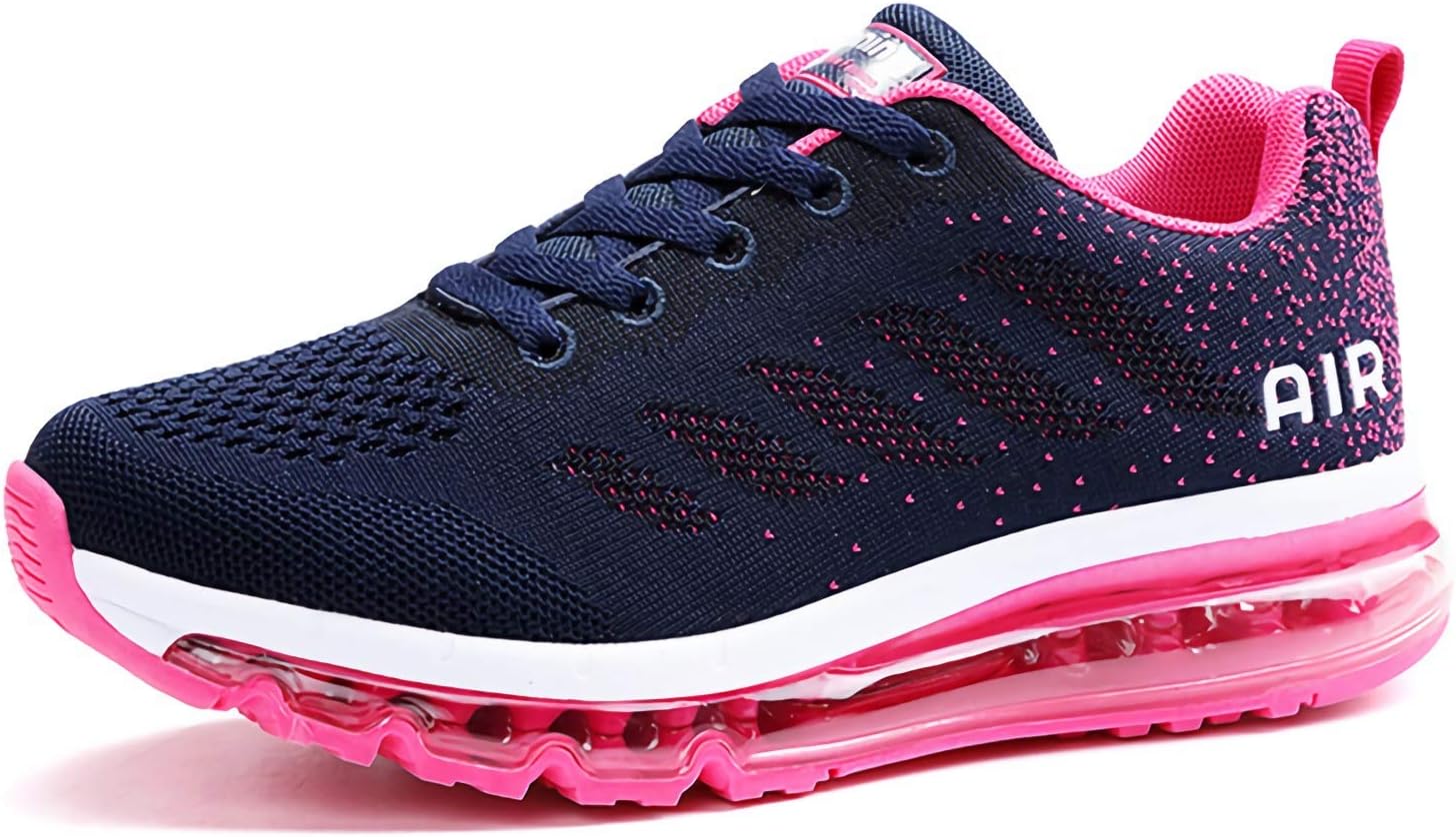 frysenMen Women Shock Absorbing Air Running Shoes Trainers for Multi Sport Athletic Jogging Fitness