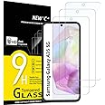 NEW'C 3 Pack Designed for Samsung Galaxy A35 5G (6.6 Inch) Screen Protector Tempered Glass,Case Friendly Scratch-proof, Bubble Free, Ultra Resistant