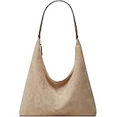 Trendy Suede Crescent Shoulder Bag Women Tote Bag Satchels Crossbody Purse Top-handle Travel College Work Tote Handbag