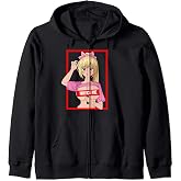 sexy big breasts cartoon girl me noticed japan anime Zip Hoodie