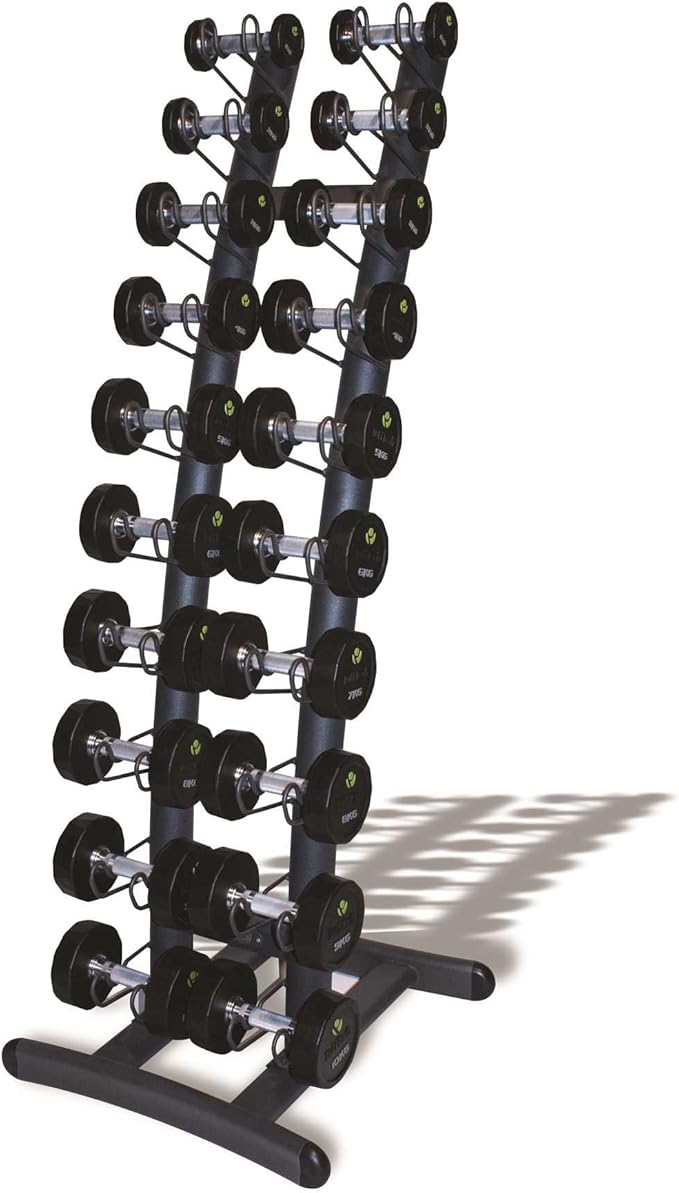 Upright Dumbbell Rack with 10 Pairs PU Dumbbells (1kg10kg) Amazon.co
