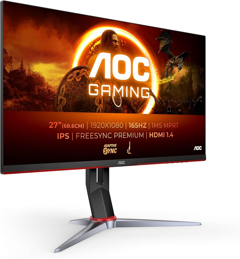 AOC 27G2SP/BK 27" FHD Gaming Monitor 165Hz IPS 1ms MPRT FreeSync G-Sync