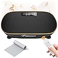 MERACH Vibration Plate Exercise Machine, Whole Body Workout Equipment for Women, Bluetooth and Silicone Pedal, Vibration Plate for Lymphatic Drainage, Vibrate Fitness Platform for Weight Loss