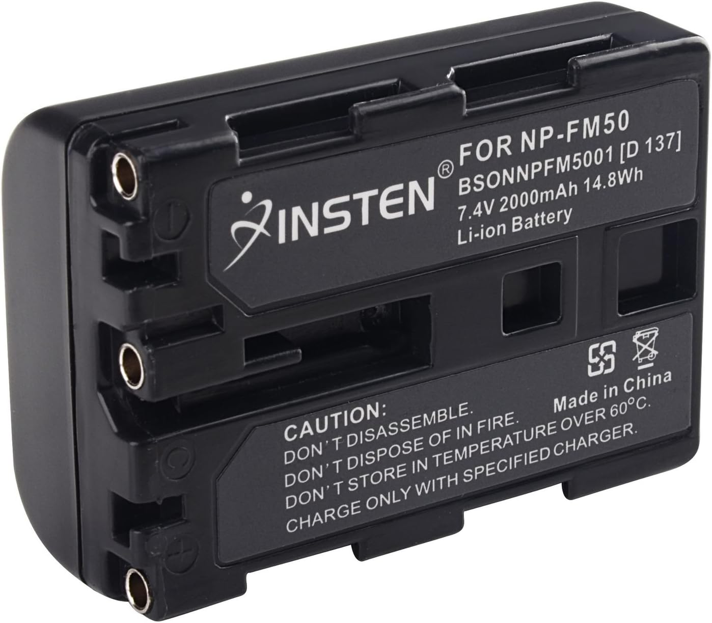 Insten Best replacement Digital Camera Battery Pack Compatible with SONY NP-FM50/NP-FM30