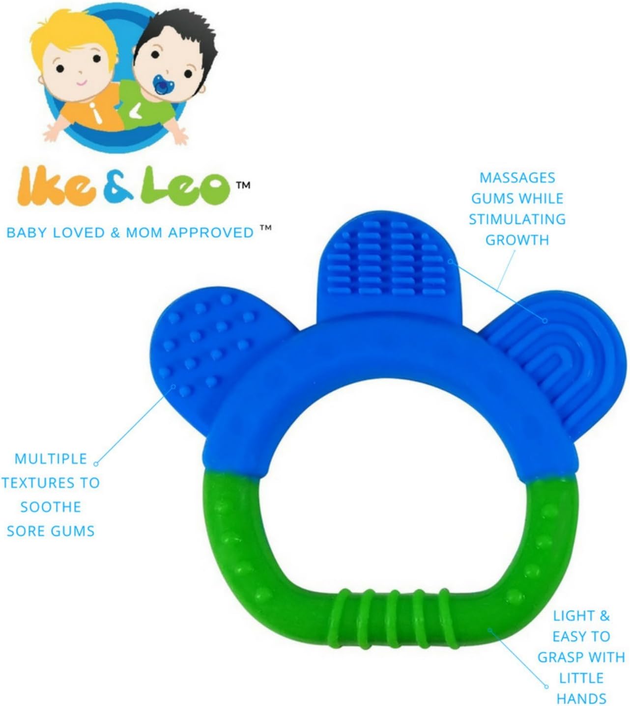 ike and leo teething toys