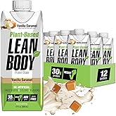 Lean Body Ready-to-Drink, Plant-Based Vegan Vanilla Caramel Protein Shake, 30g Protein, No Artificial Flavors, Sweeteners or Colors, Non GMO, Gluten Free, Premium Pea &amp; Rice Blend (Pack of 12)