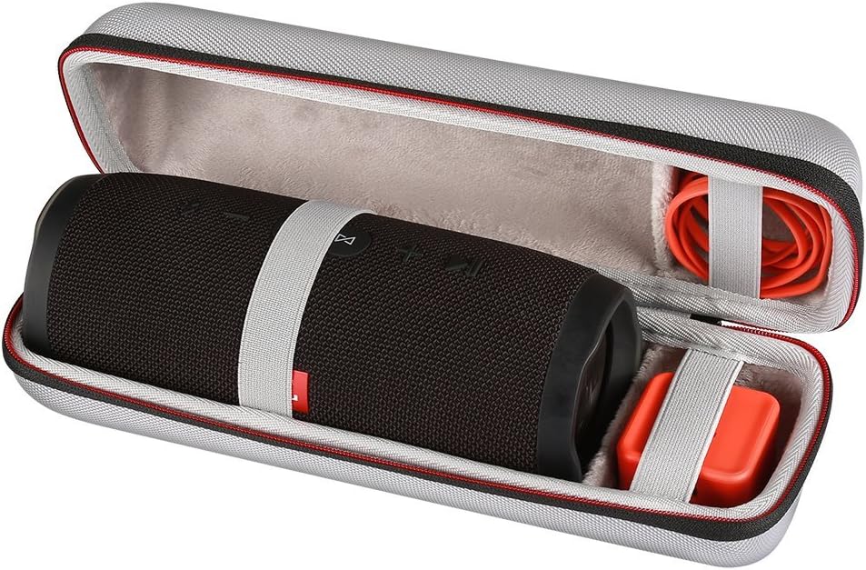 Scorel EVA Hard Case Travel Carrying Case for JBL Charge 3 Wireless Bluetooth Speaker(silver)