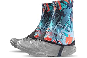 AONIJIE Low Trail Gaiters Ankle Gators Protective Reflective Shoe Covers UV Protection Breathable Sand Prevention for Triathlon Hiking Climbing