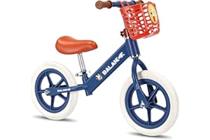 14 Inch Kids Balance Bike for Toddlers 2-6 Years Old, No Pedals，Toddler Balance Bike with Adjustable Seat, Birthday Bike for 