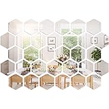 32 Pieces Removable Acrylic Mirror Setting Wall Sticker Decal for Home Living Room Bedroom Decor (Style 2, 32 Pieces)
