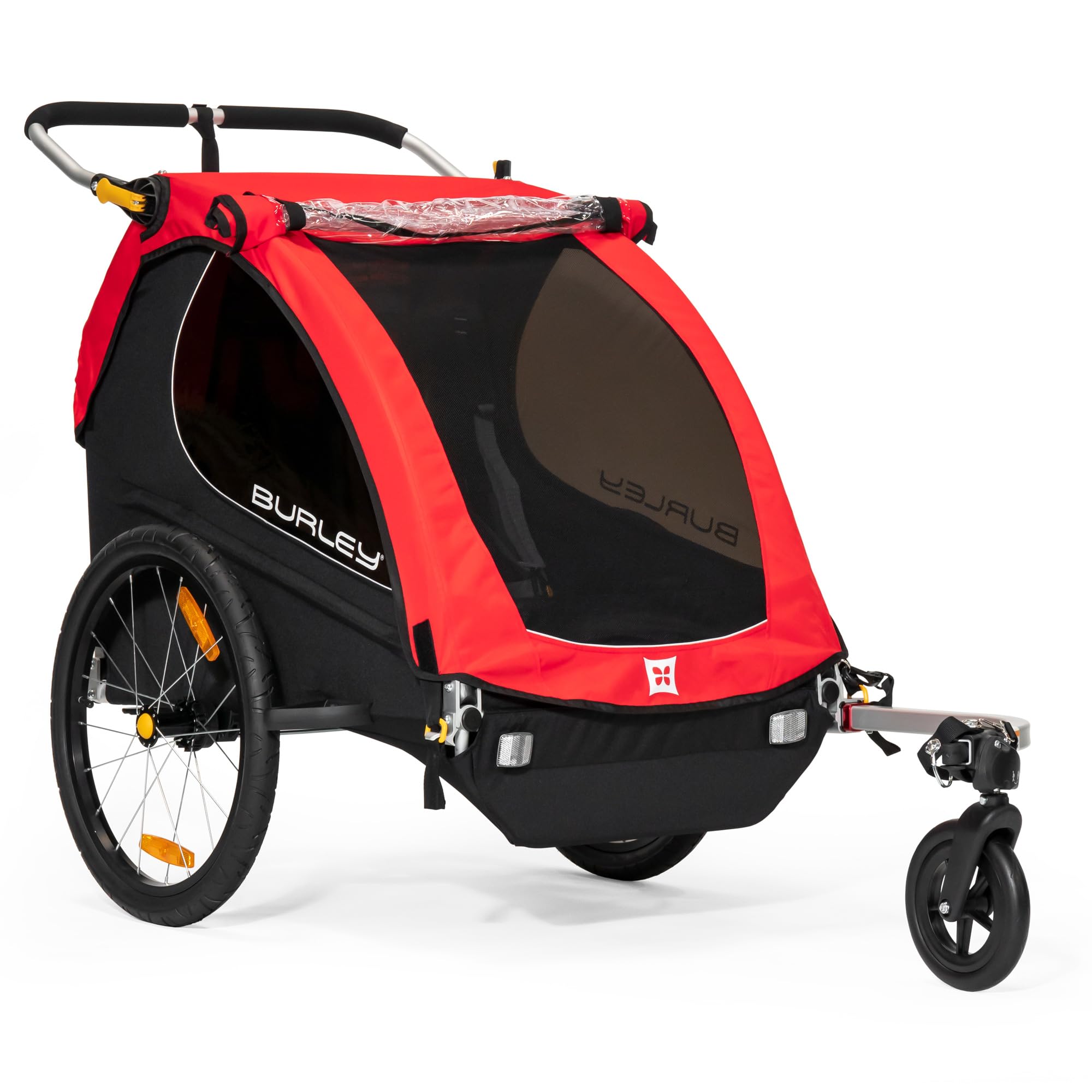 Burley Honey Bee 2 Seat Children's Bicycle Trailer in Red