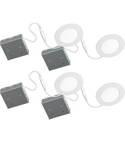 BAZZ 3” Flex LED Recessed Lighting Kit – Dimmable, Directional, GU10 7W Bulb Included, 3000K Soft White, Matte White Trim