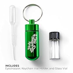 Anointing Oil Bottle Accessory Kit, Green Keychain