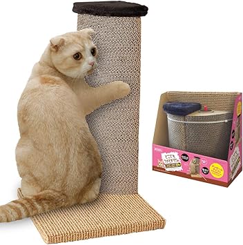 Amazon マルカン どこでもツメとぎタワー ダンボール角用 Ct 413 マルカン 爪とぎ 通販