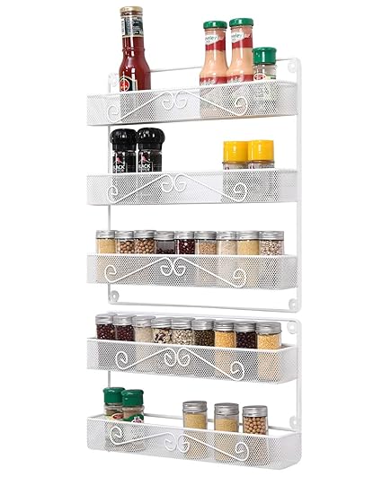 Tqvai 2 And 3 Tier Spice Rack Organizer Space Saving Wall Mount 5