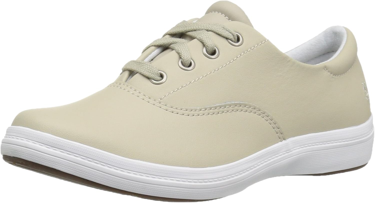 Women's Janey II Fashion Sneaker, Stone Leather, 9 Extra