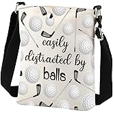 Golf Crossbody Bag Golf Gifts Easily Distracted By Balls Crossbody Bag Funny Golf Gift Golf Fans Gift Golfing Crossbody Purse