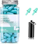 VeoryFly Soft Foam Ear Plugs for Sleep 122 Pcs 38 dB SNR Noise Cancelling view 1