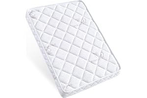 CEEKLIYBEAR Pack and Play Mattress - 38" x 26"- Premium Knitted Fabric Playpen Mattresses, Safety Reinforced Play Yard Mattress - Fits for Graco & Baby Trend & Pamo Babe Playard, Firm Support and Comfort Foam