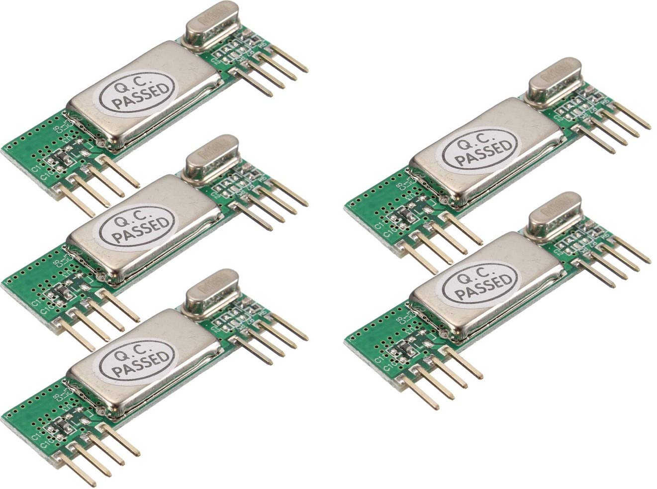 TECNOIOT 5pcs RXB6 433MHz Superheterodyne Wireless Receiver Module