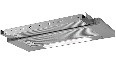 AEG DPB3631M Flachschirm-Dunstabzugshaube / Abluft oder Umluft / 60cm / Grau / max. 308 m³/h / min. 59 – max. 65 dB(A) / C / 