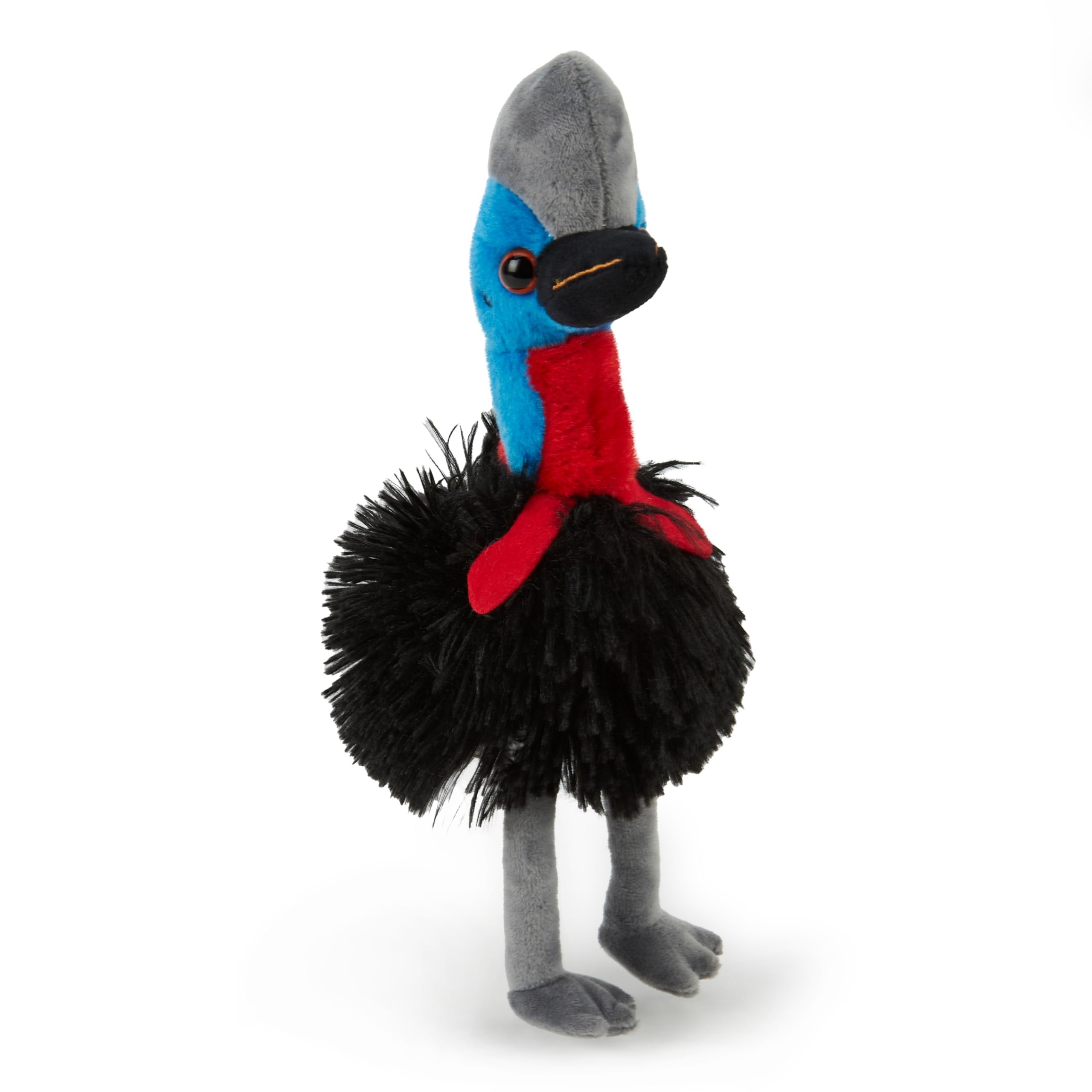 Zappi Co Cassowary Plush Toy (20cm Height) - Soft, Huggable Safari Companion, Eco-Friendly, Perfect for Young Animal Lovers, 100% Recycled