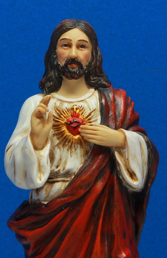 6 Inch Sacred Heart of Jesus Orthodox Religious Statue