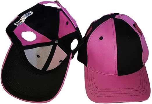 hat with pigtail holes