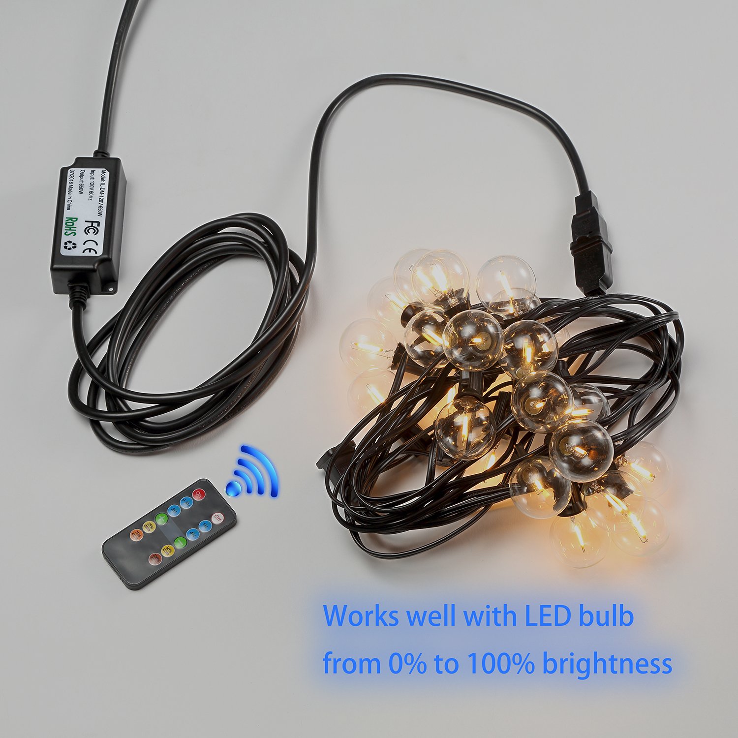 Keymit 240W Outdoor Dimmer Switch String Light DimmerWeatherproof Wireless eBay