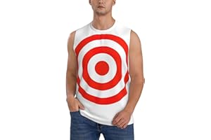 Design Target Men's Sleeveless Top Shirt, Muscle Tee Style, Athletic Sportswear Top for Summer Wear