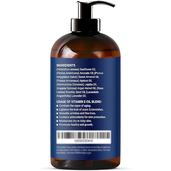 ORGANIC VITAMIN E OIL BLEND 67,000 IU – 8 FL OZ – MADE FROM PURE, NATURAL OILS FOR SKIN, SCARS & FACE – ACEITE DE VITAMINA E – NEXON BOTANICS