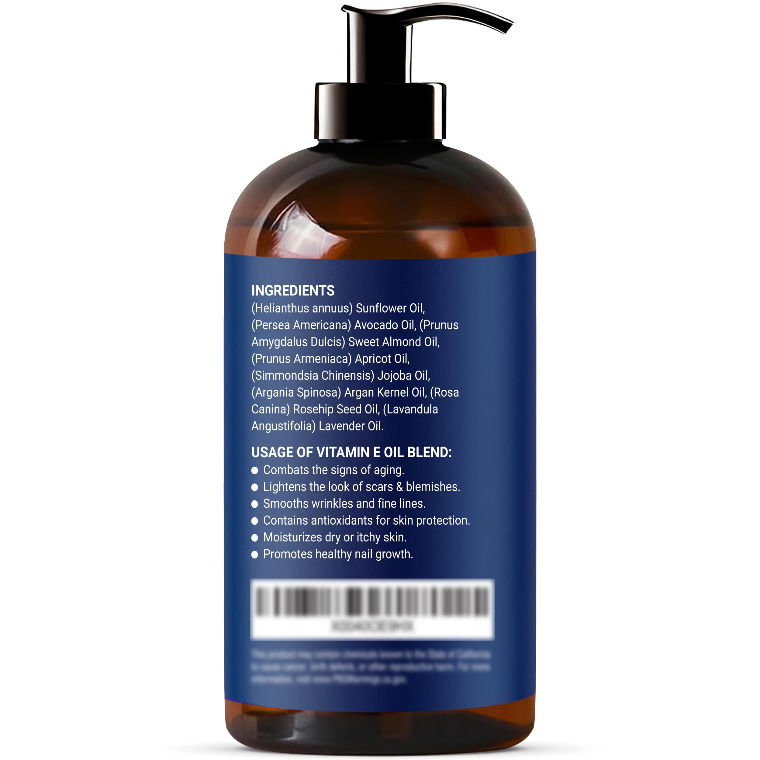 Nexon Botanics Organic Vitamin E Oil Blend 8 fl oz - Made from Pure, Natural Oils for Skin, Scars & Face - Aceite de Vitamina E