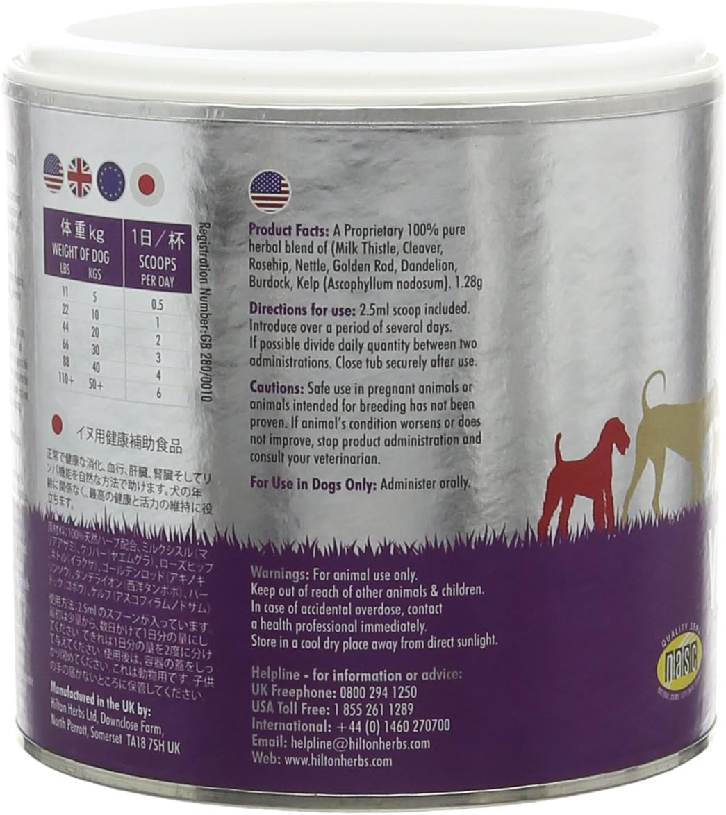 Hilton Herbs Vital Daily Health Natural Dog Supplement. 100% Natural Ingredients. Vital Vitamins and Mineral for Optimum Health. Suitable for BARF and Raw Diet. 60 g - Image 4
